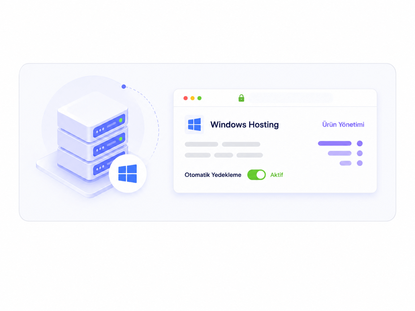 Windows hosting paket karşılaştırma örneği