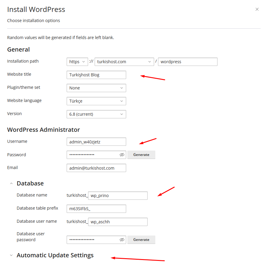 WordPress Kurulumu