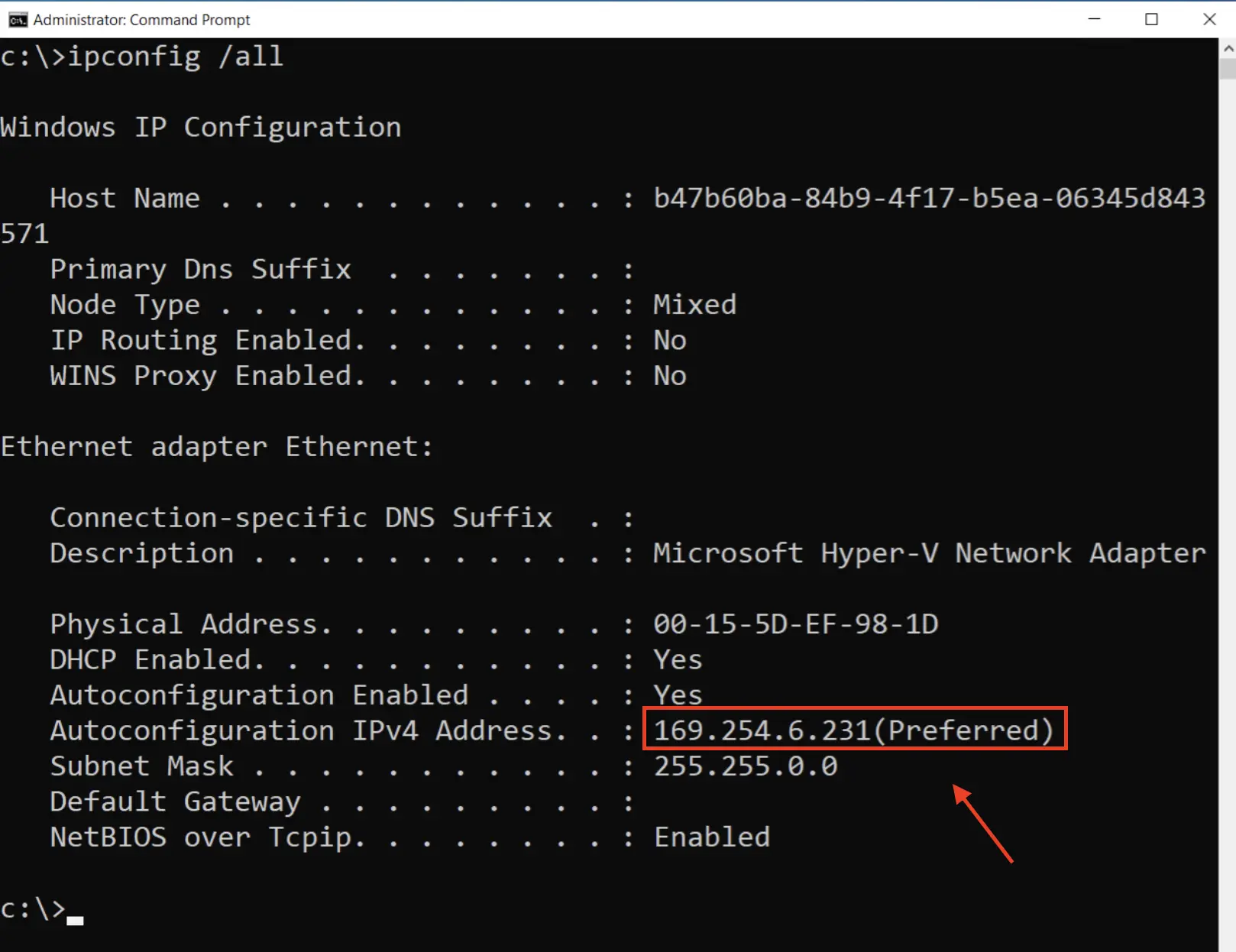 Windows IP adresi öğrenme