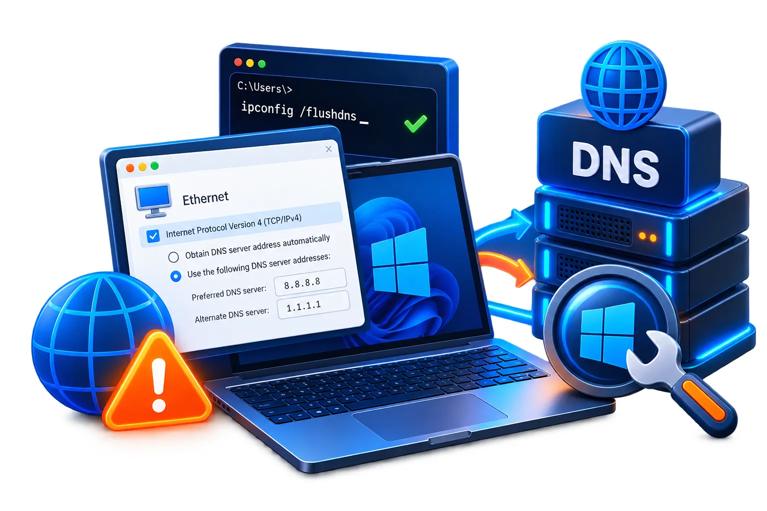Windows DNS Sunucu Hatası