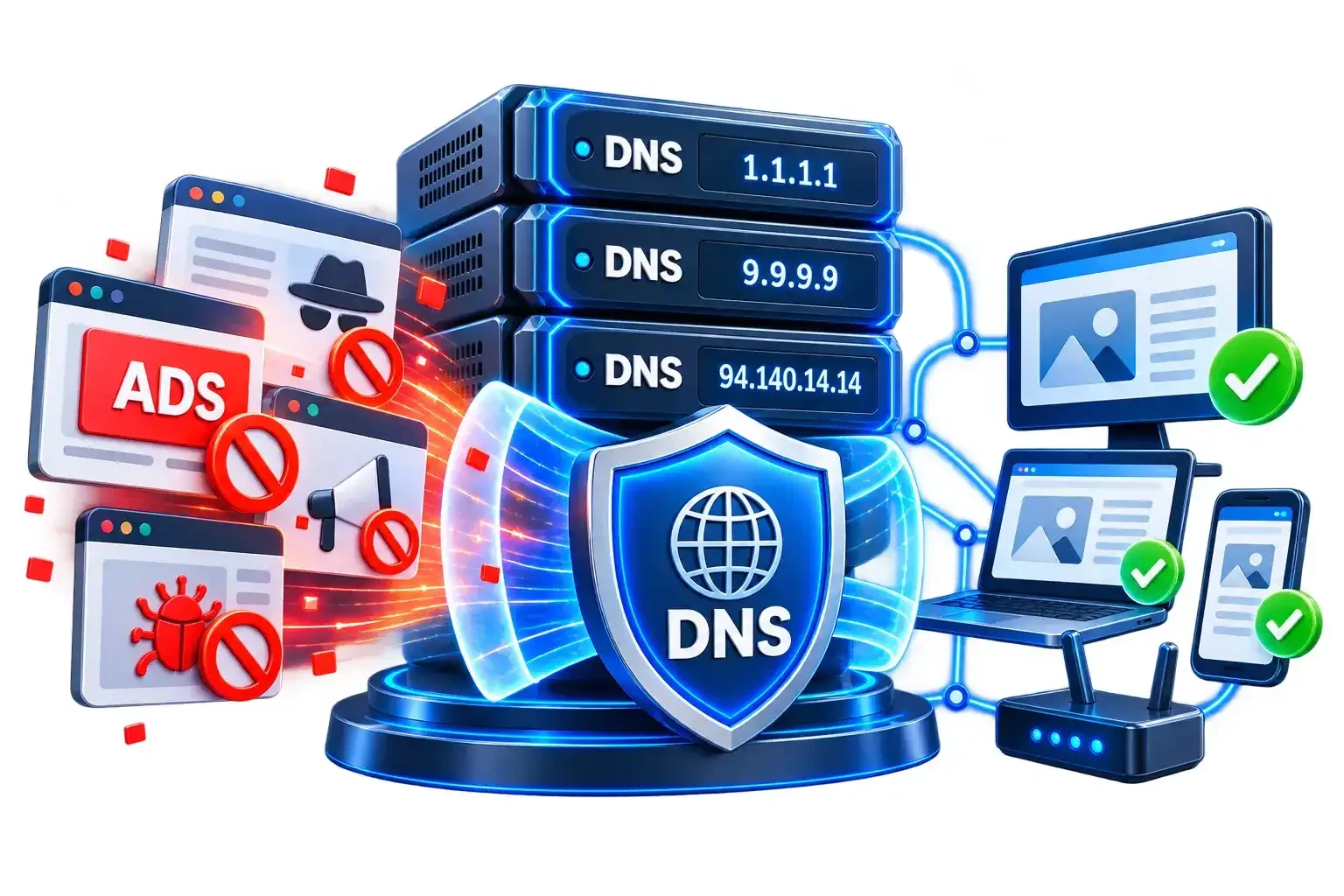 Reklam Engelleyen DNS Adresleri
